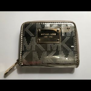 Michael Kors- Small Gold Metallic Wallet
